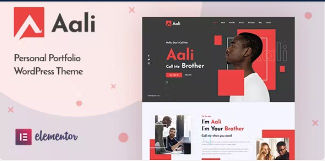Aali – Personal Portfolio WordPress Theme